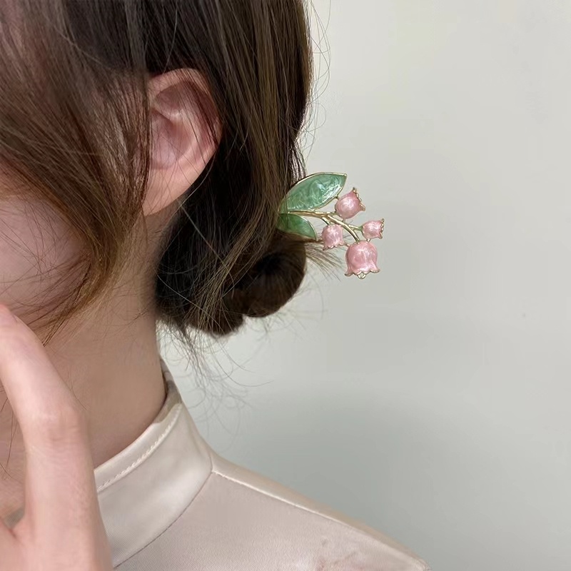 Jepit Rambut Model Bunga Rumbai Gaya Korea Untuk Wanita