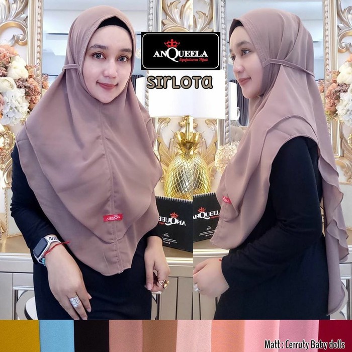 Kerudung Syria Tali Sirlota Anqueela Hijab