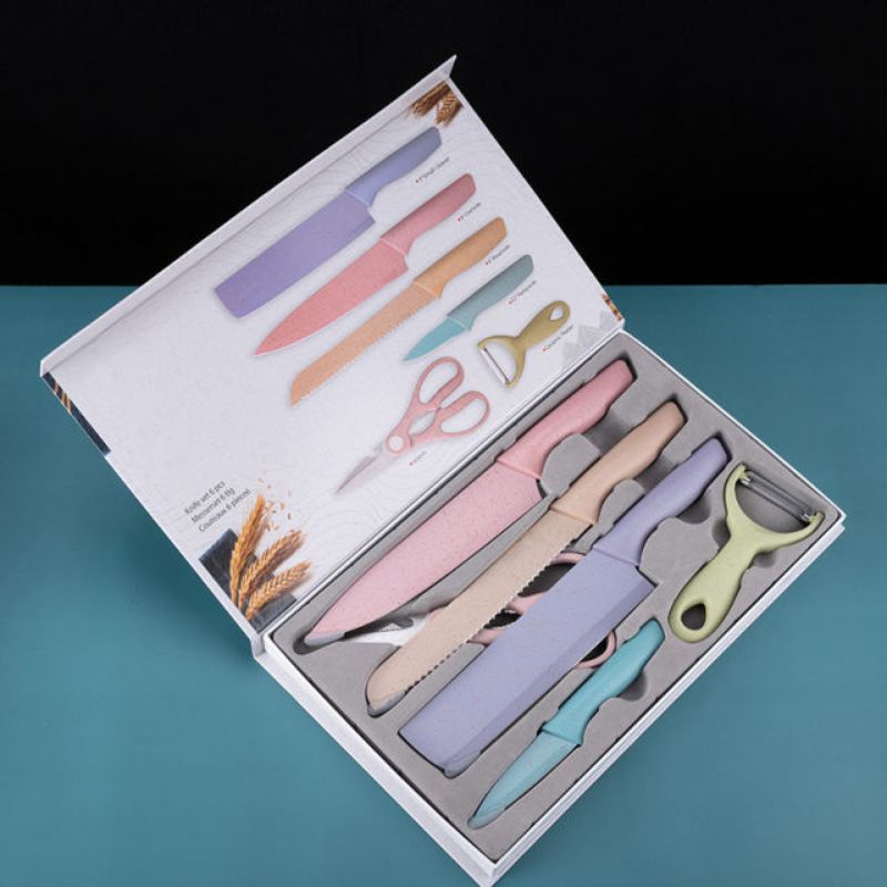 Pisau Dapur Set jerami 6 set