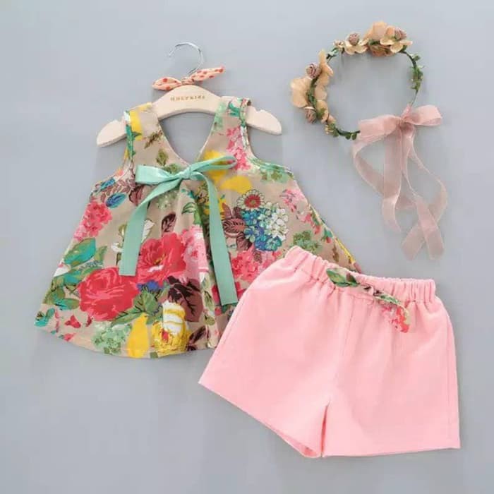  Unicorn  Rainbow Set Pink Setelan Panjang Piyama Baju  