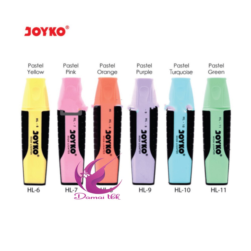 

Joyko Highlighter Pastel Color - Joyko Pastel - Penanda Warna Joyko