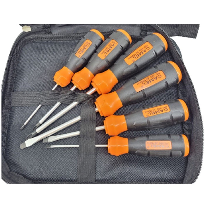 Camel Obeng Plus Minus 6 Pcs Screwdriver Set