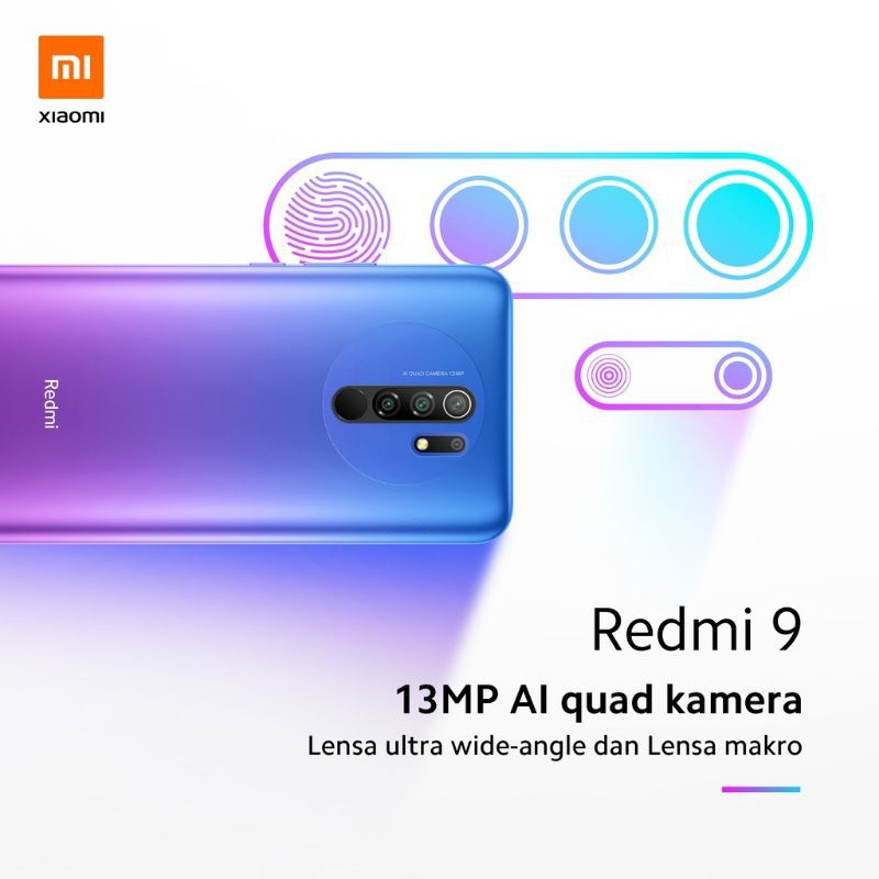 XIAOMI REDMI 9 4/64 RAM 4GB ROM 64GB & RAM 3/32 GARANSI RESMI-3