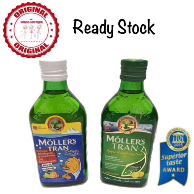 Mollers tran COD liver oil 250ml / moller trans/ vitamin anak /vitamin DHA/vitamin bayi/multivitamin