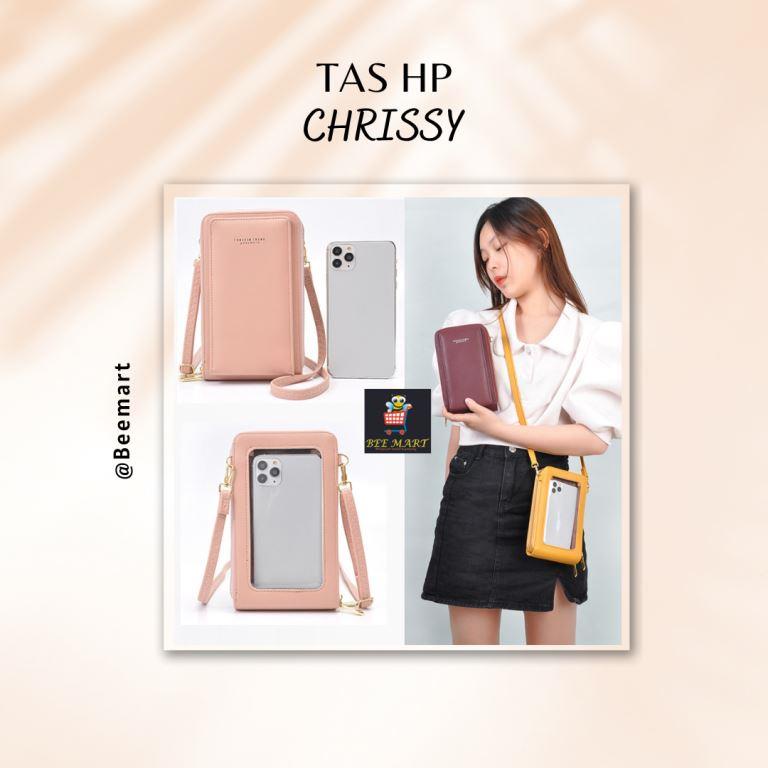 Tas Selempang / HP Wanita Terbaru Kekinian dan Viral Terbaru Kulit Sintetis Miniso CHRISSY Lc Fashio