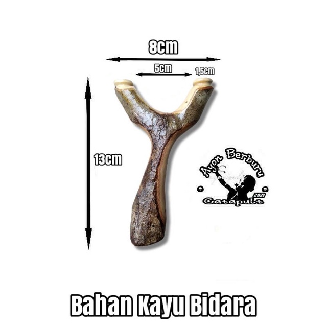 Ketapel OTT dari bahan kayu BIDARA/Ayon Catapult