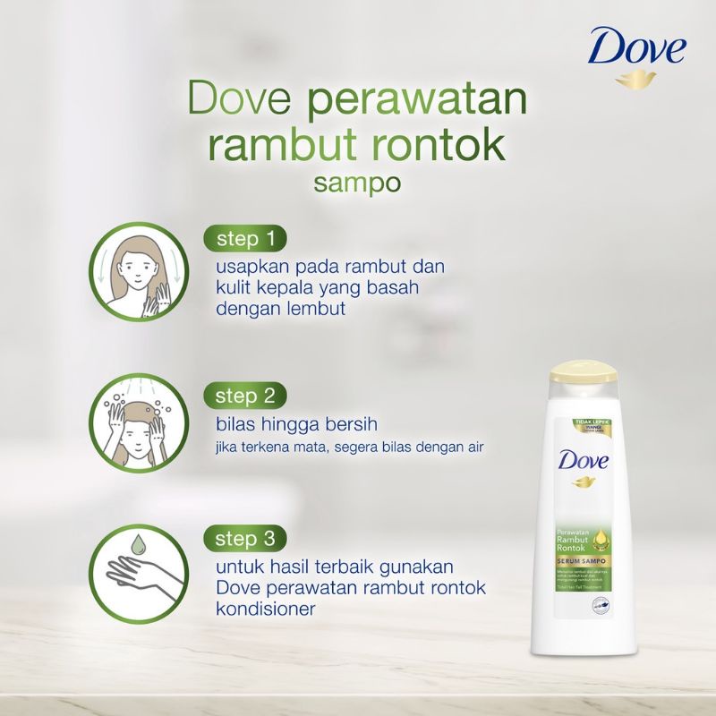 Dove shampoo hair fall 680ml / shampoo perawatan rambut rontok 680ml