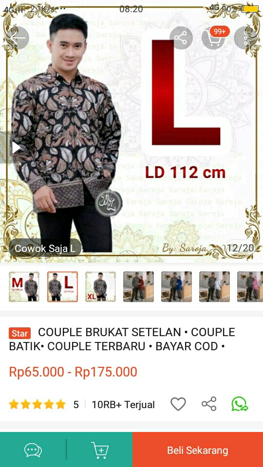 Couple Brukat Setelan • Couple Batik• Couple Terbaru • Bayar Cod • Sarimbit Batik