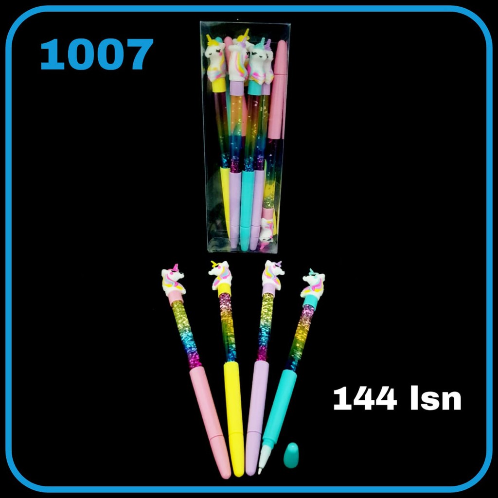 

RK 1 Lusin/ 12 Pcs Bolpen/ Pulpen/ Pena 0,5 mm Air Gliter Aneka Ragam Moti/f peer EMOTICON