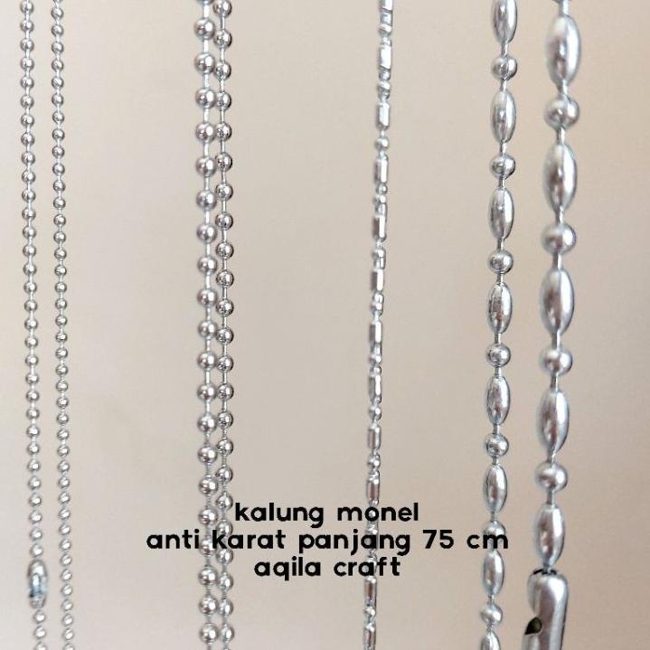 ✤»New ArrivalKALUNG BAMBU MONEL PANJANG 75 CM DAN 45 CM KALUNG MONEL BIJI BAMBU KALUNG PRIA WANITA K