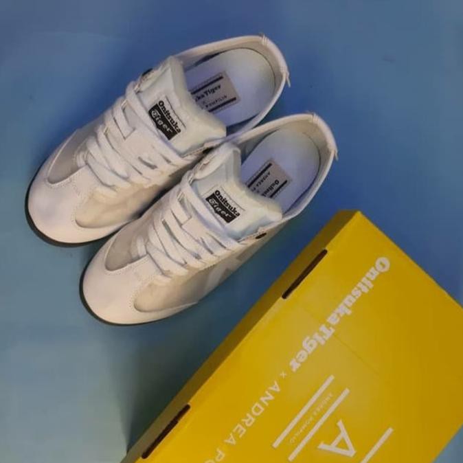 NEW STOCK SEPATU ONITSUKA TIGER MEXICO 66 X ANDREA POMPILIO WHITE PREMIUM