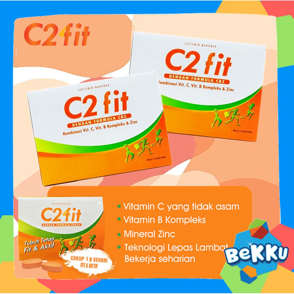 C2FIT Suplemen Vitamin C Daya Tahan Tubuh Dewasa C2 Fit