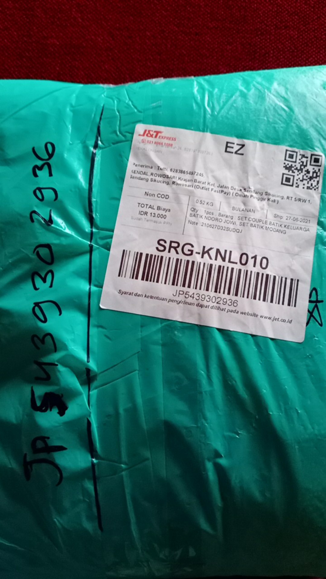 Set Couple Batik Keluarga, Batik Ndoro Jowi, Set Batik Modang Pekalongan, Batik Couple Terlaris