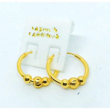 Anting wanita //anting ring pentol//anting gipsi pentol// perhiasan anting// anting lapis emas