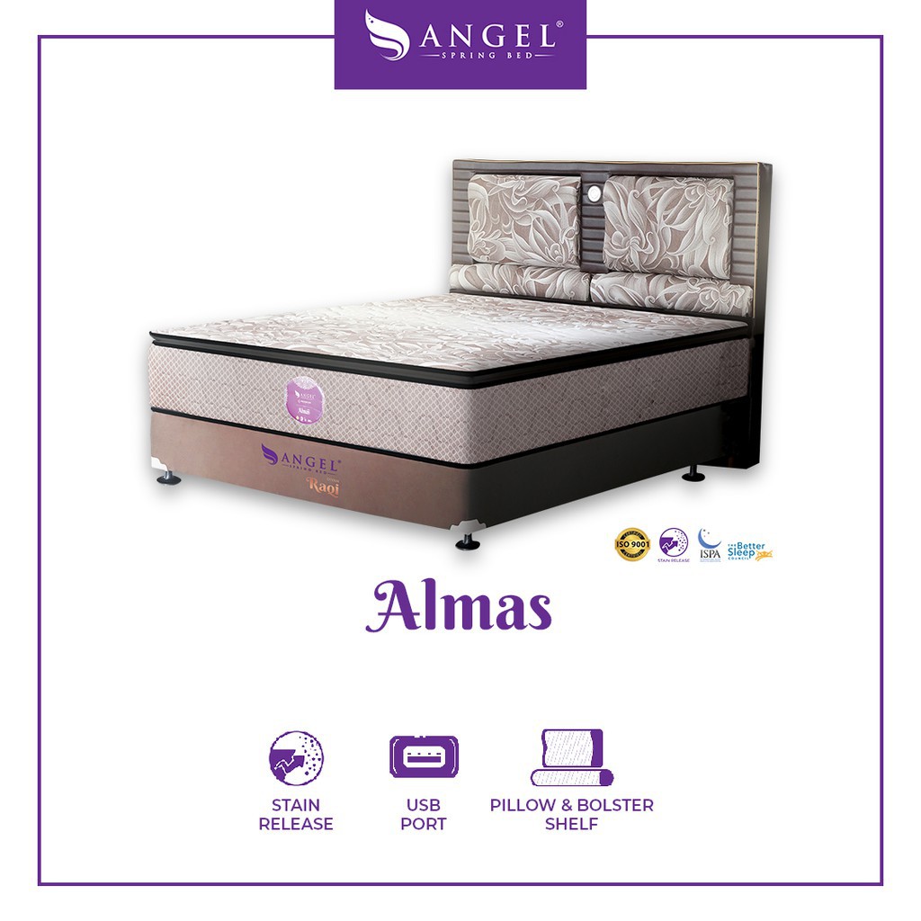 Bed Set/Full Set/Matras/Kasur/Spring Bed Angel Type Almas