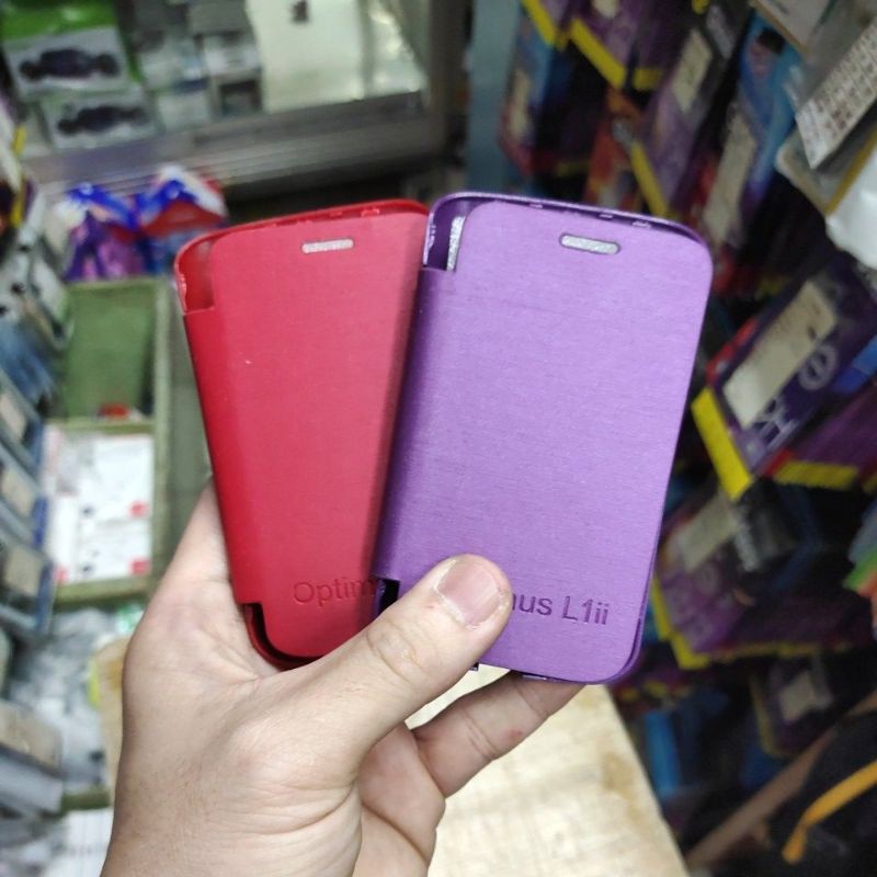 LG OPTIMUS L1ii TRI E475 , OPTIMUS L3ii E435 , OPTIMUS G E975 , OPTIMUS G PRO E985 flipcover buku