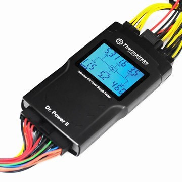 Power supply tester thermaltake atx universal digital lcd display dr power ii 2 ac0015 - Psu test 4 6 8 24 pin sata