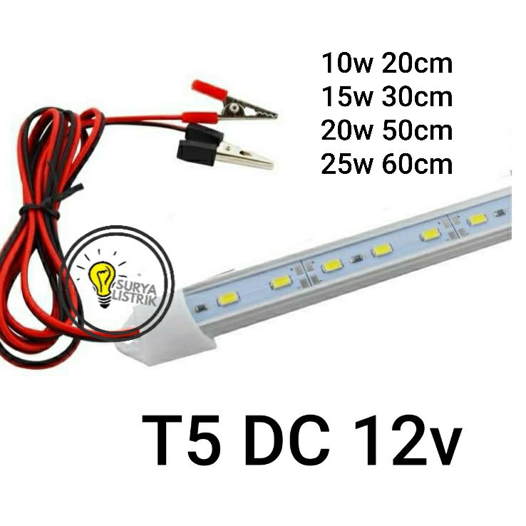  Lampu  Neon TL T5  Led  DC 12V  10W 15W 20W 25 Watt lampu  