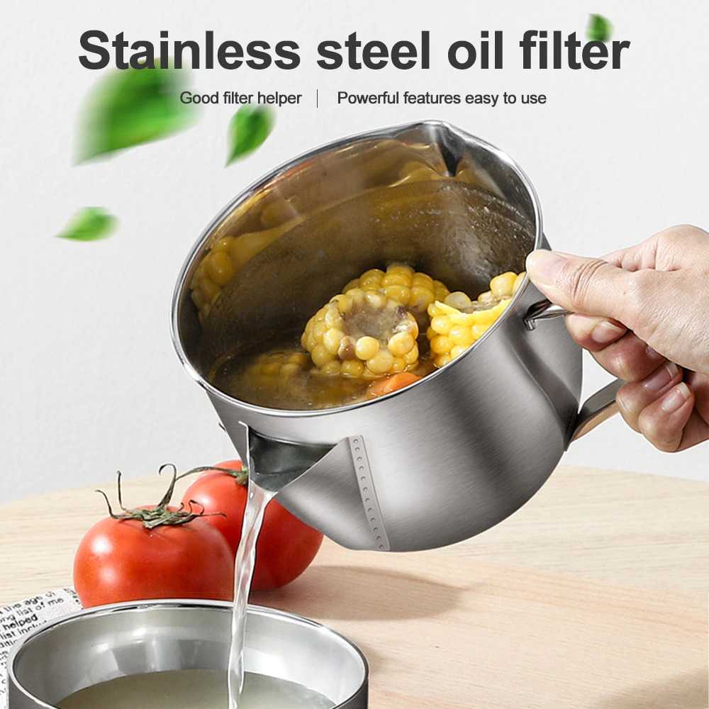 TD-AI XINBAILI Panci Masak Soup Pot Drainer Stainless Steel 1000ml - KC0408