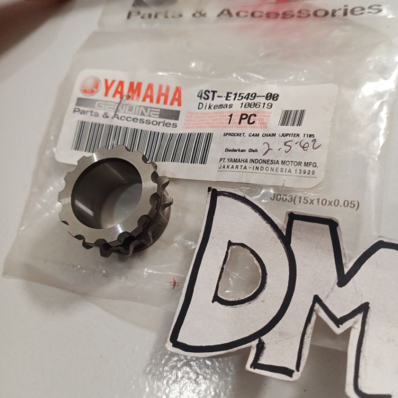 sprocket cam chain gear gir gigi sentrik gear kamprat Vega lama Jupiter lama 4ST-E1549-00 asli ori-1