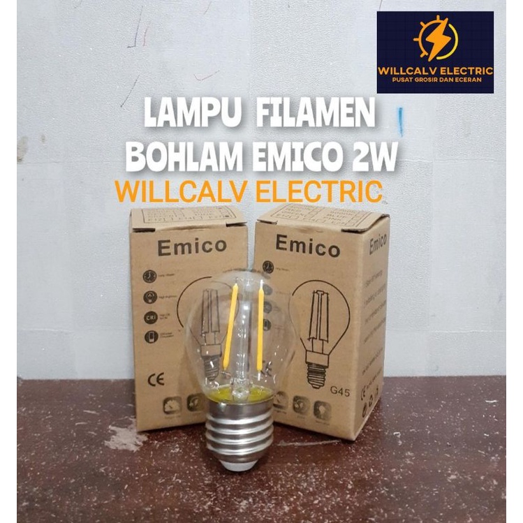 LAMPU FILAMEN LED G45 2W 4W / LAMPU LED CLASSIC 2 WATT 4 WATT G45 FITING E27