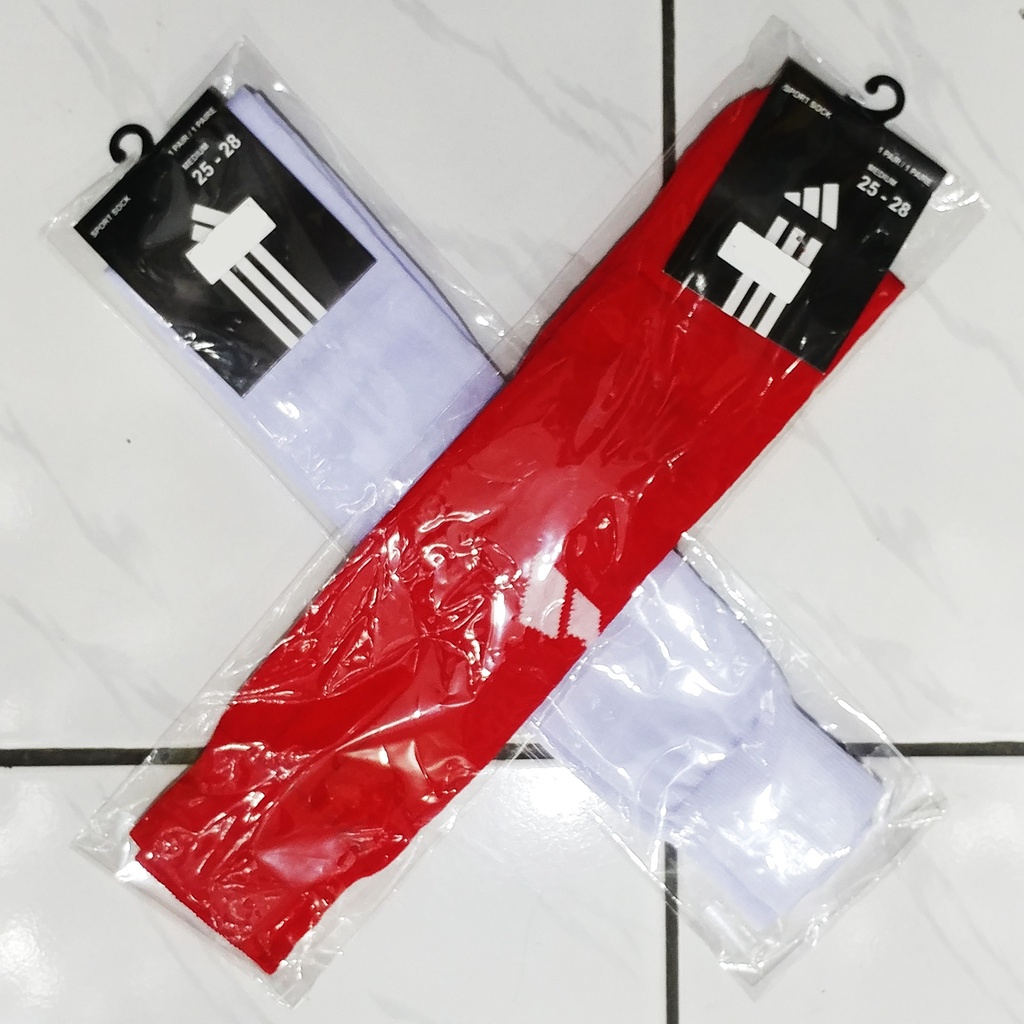 Kaos Kaki Adidas Sport Futsal Bola Pria Wanita Panjang Selutut