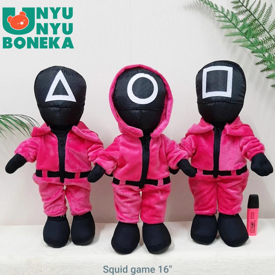 Boneka Squid Game Size 16&quot;/40cm/Drakor/koreastyle/bonekakarakter