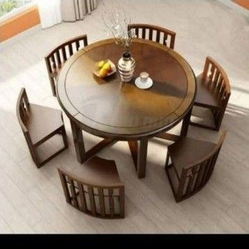 Abbasyjati - Set Meja Makan Bulat American Style Furniture Jepara