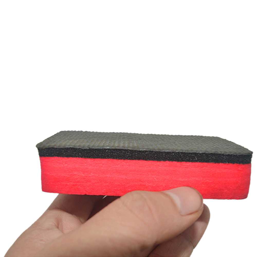 Liplasting Spons Cuci Mobil Magic Clay Sponge Waxing Cleaning - FLS51-Merah