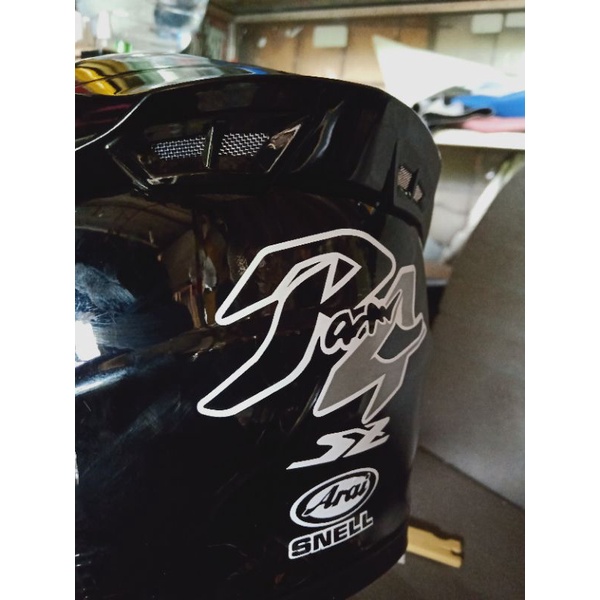 cutting stiker helm arai ram4 satu set