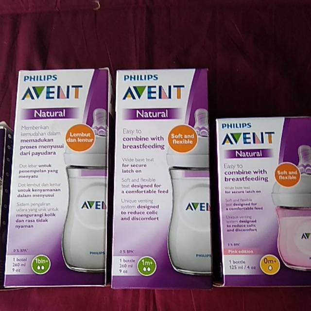 Avent botol susu bayi natural 125 ml 260 ml
