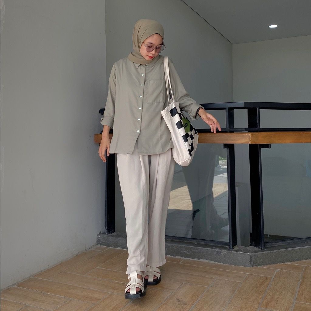 GFS BEYZA BASIC SHAKILA POCKET OVERSIZE SHIRT