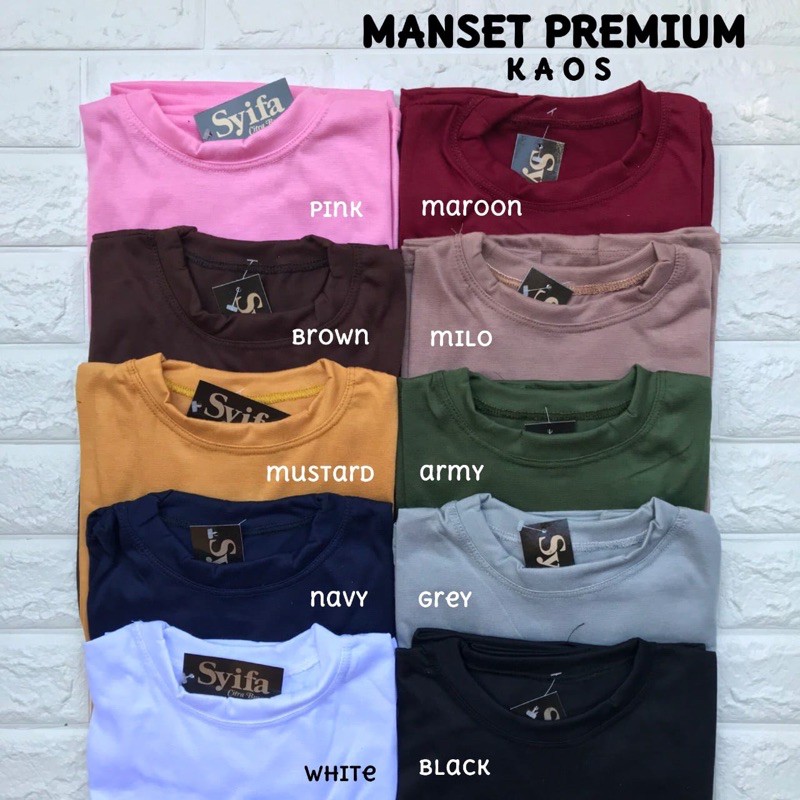 MANSET PREMIUM KAOS MELAR