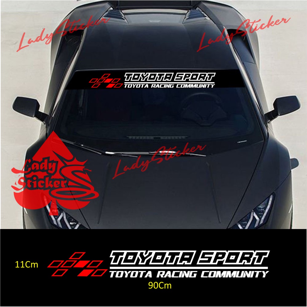 STICKER STIKER KACA MOBIL TOYOTA AVANZA YARIS  STICKER KACA DEPAN BELKANG MOBIL AVANZA CALYA VELOZ V