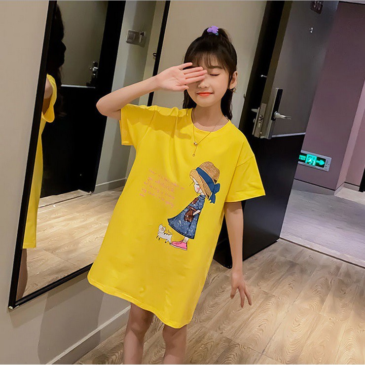 Dress Anak Perempuan / Dress Anak Tanggung / Dress Anak Import - T SHIRT TOPI BESAR