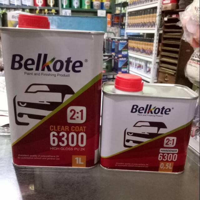 Belkote Clear Coat 6300 1,5 Lt set