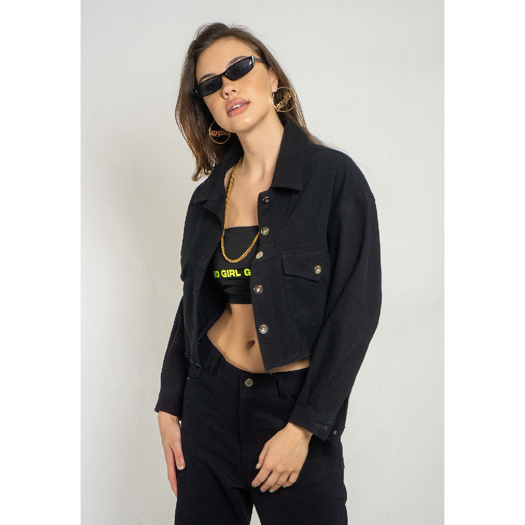 OCWA KOA CROP DENIM JACKET