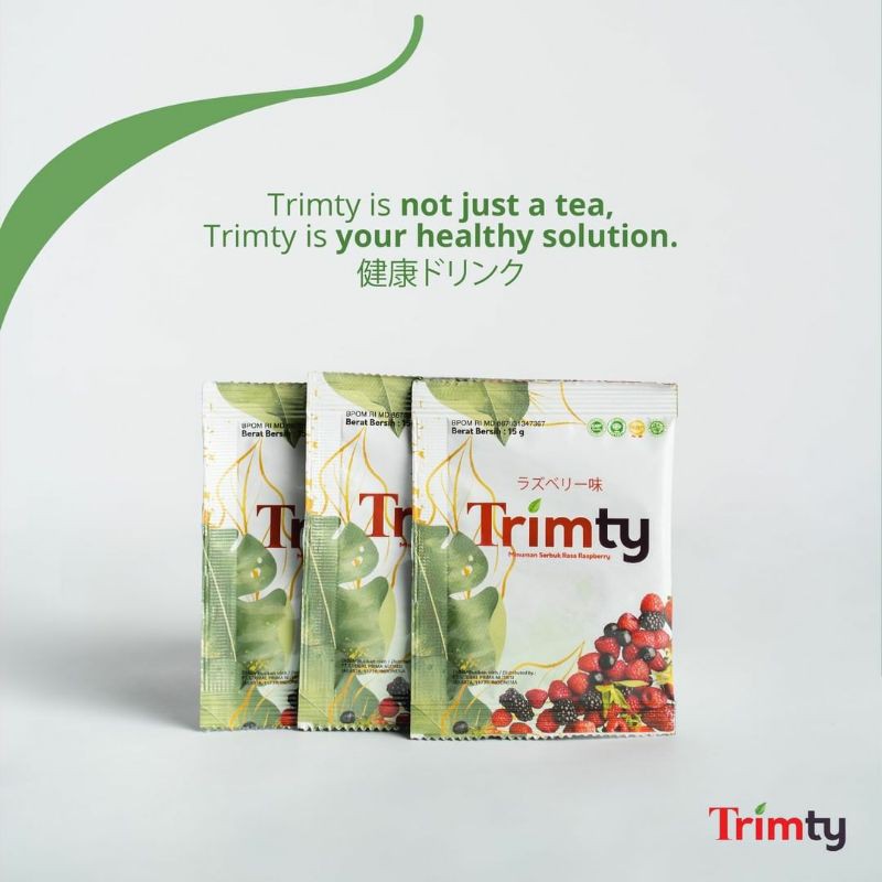 Minuman Pelangsing TRIMTY Fiber Herbal Diet Sehat Terbukti BPOM dan HALAL