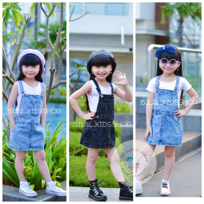 OVERALL JEANS ANAK PEREMPUAN 1-5TH