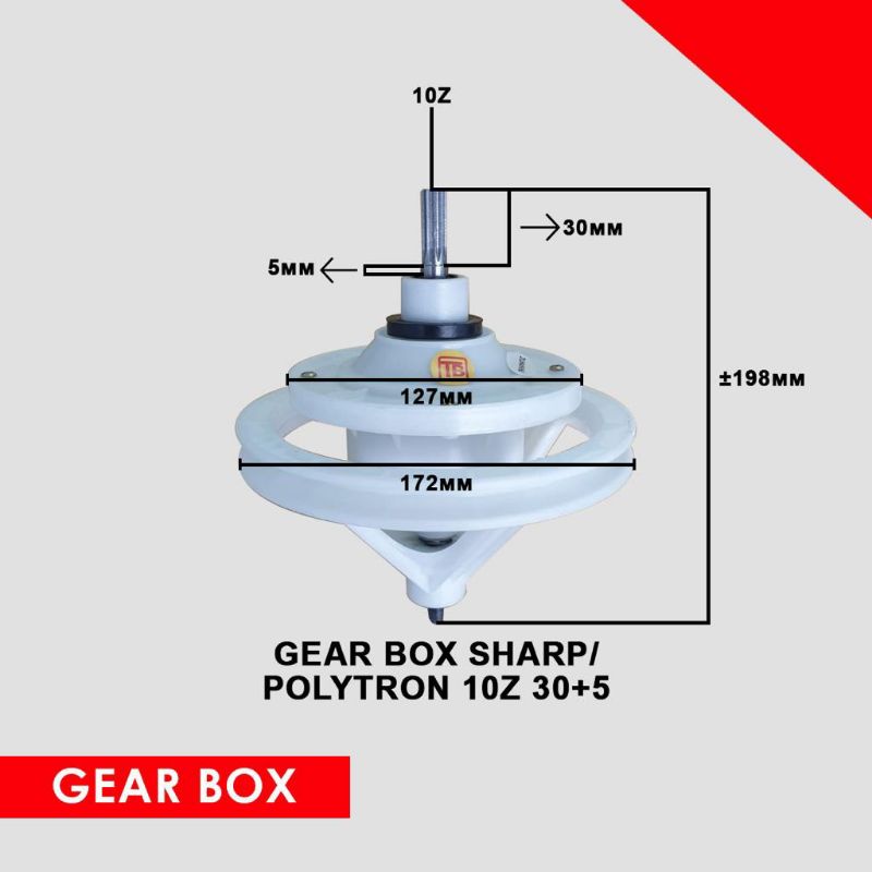 GEAR BOX SHARP/POLYTRON 10Z 30+5