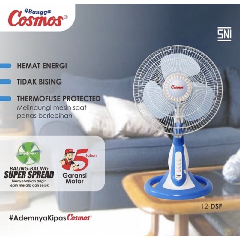 COSMOS KIPAS ANGIN MEJA 12-DSF / DESK FAN / KIPAS ANGIN / KIPAS ANGIN MEJA 12"INCH - ORIGINAL
