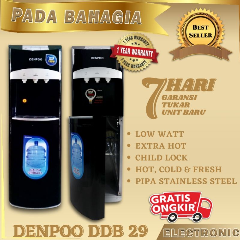 WATER DISPENSER GALON BAWAH LOW WATT DENPOO DDB 29