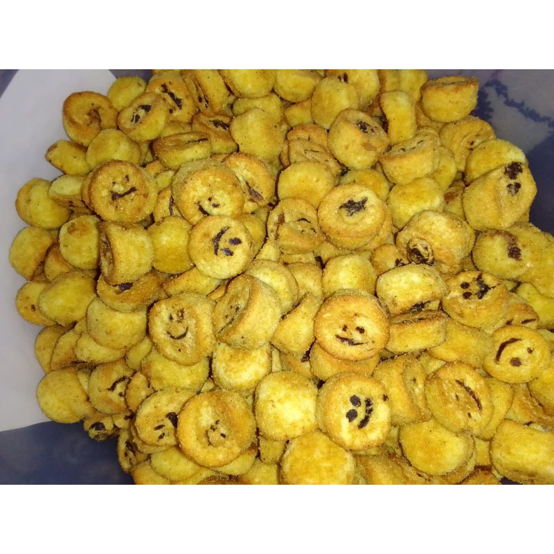 

Bolu kering mini rasa vanila 250g (bolu smile)