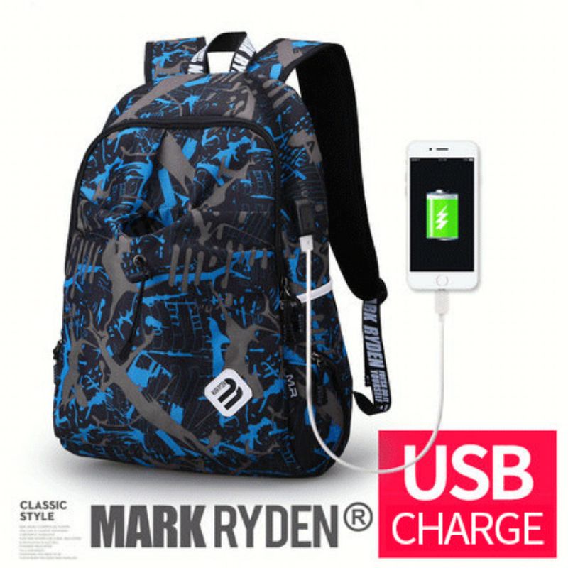 Mark Ryden Tas Ransel Laptop dengan USB Charger Port