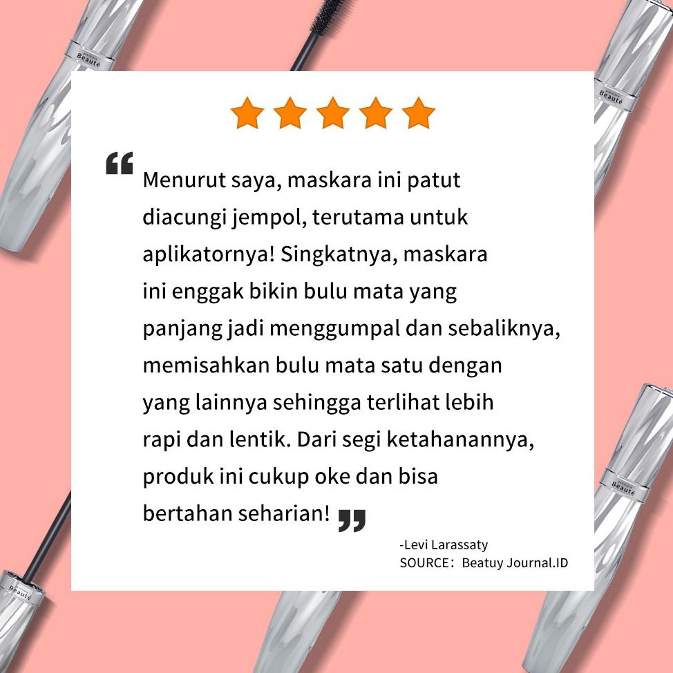 [Bpom] Premiere Beaute Waterproof Eyeliner Package Tahan Hingga 24 Jam Makeup Soft Tip Brush Hitam E