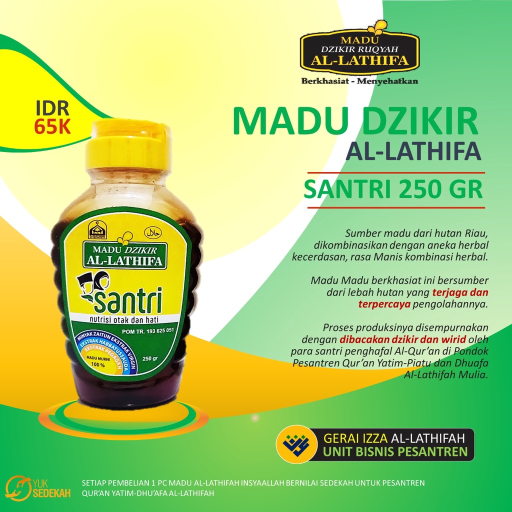 

Madu Super Santri 250 gr