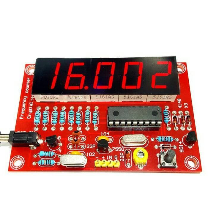 RF 1Hz-50MHz Crystal Oscillator Frequency Counter Meter Digital tester