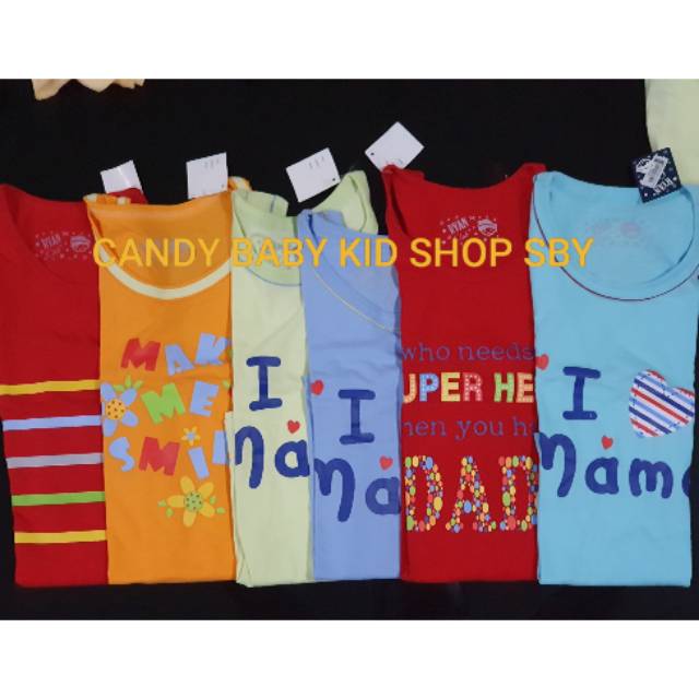 Singlet Anak Ryan Warna Size 14 Jumbo Besar Halus Murah Kaos Kutungan