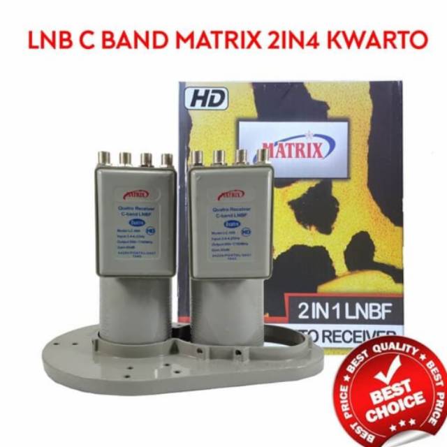 Lnb parabola 2x4 kwarto cband lgsat matrix venus