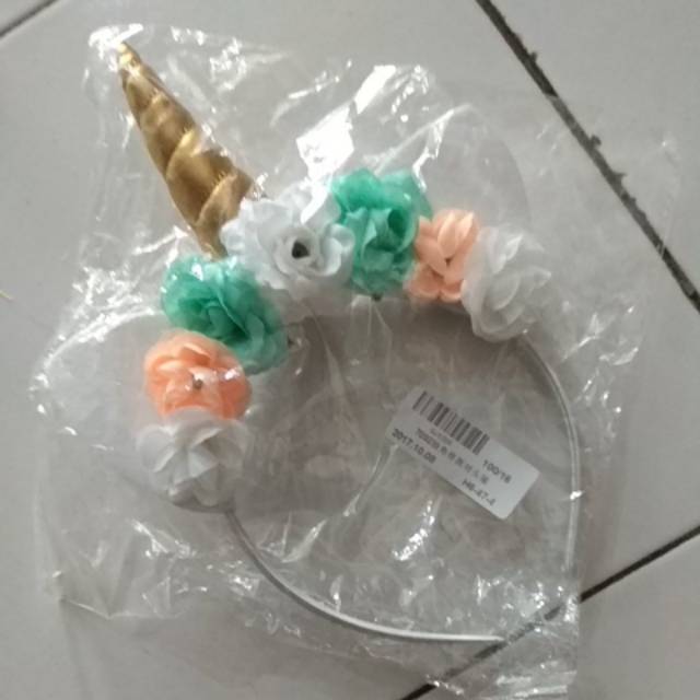 Bando unicorn bunga cantik murah